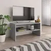 Image de vidaXL Meuble TV Gris béton 80x40x40 cm Bois d'ingénierie