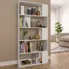 Image de vidaXL Bibliothèque/Séparateur de pièce Blanc Bois d'ingénierie