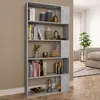 Image de vidaXL Bibliothèque/Séparateur de pièce Gris béton Bois d’ingénierie