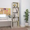 Image de vidaXL Bibliothèque/Séparateur de pièce Chêne sonoma Bois d’ingénierie