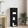 Image de vidaXL Bibliothèque/Meuble TV noir 36x30x114 cm bois d'ingénierie
