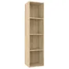 Image de vidaXL BibliothÃ ¨Que/Meuble TV ChÃ ªne Sonoma 36 x 30 x 143 cm AgglomÃ rÃ 