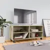 Image de vidaXL Meuble TV avec roulettes Chêne sonoma Bois d'ingénierie