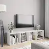Image de vidaXL Bibliothèque/Meuble TV Blanc 143x30x36 cm