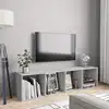 Image de vidaXL Bibliothèque/Meuble TV Gris béton 143x30x36 cm