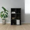 Image de vidaXL Bibliothèque/Buffet noir 66x30x98 cm bois d'ingénierie