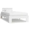 Image de vidaXL Cadre de lit sans matelas blanc bois de pin massif 90x200 cm