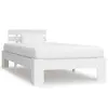 Image de vidaXL Cadre de lit sans matelas blanc bois de pin massif 100x200 cm