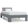 Image de vidaXL Cadre de lit sans matelas gris bois massif de pin 100x200 cm