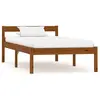 Image de vidaXL Cadre de lit sans matelas marron miel pin massif 100x200 cm