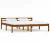 Image de vidaXL Cadre de lit sans matelas marron miel pin massif 160x200 cm