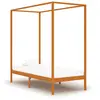 Image de vidaXL Cadre de lit à baldaquin sans matelas bois massif 100x200 cm