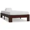 Image de vidaXL Cadre de lit sans matelas marron foncé bois pin massif 90x200cm