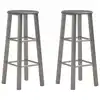 Image de vidaXL Tabourets de bar lot de 2 anthracite MDF