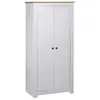 Image de vidaXL Garde-robe Blanc 80x50x171,5 cm Pin massif Assortiment Panama