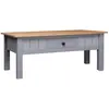 Image de vidaXL Table basse Gris 100x60x43,5 cm Pin massif Assortiment Panama