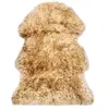 Image de vidaXL Tapis en peau de mouton 60 x 90 cm Mélange de marron