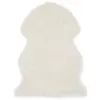 Image de vidaXL Tapis 60 x 90 cm Peau de mouton synthétique Blanc