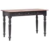 Image de vidaXL Bureau avec 3 tiroirs 117x57x75 cm bois d'acajou massif