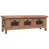 Image de vidaXL Meuble TV avec 3 tiroirs 120x30x40 cm Bois d'acajou massif