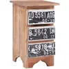 Image de vidaXL Table de chevet 30x30x51 cm bois d'acajou massif