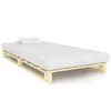 Image de vidaXL Cadre de lit de palette sans matelas 90x200 cm bois pin massif