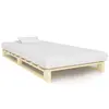 Image de vidaXL Cadre de lit de palette sans matelas bois massif pin 100x200 cm
