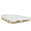 Image de vidaXL Cadre de lit de palette sans matelas 160x200 cm bois massif pin