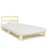 Image de vidaXL Cadre de lit de palette sans matelas 90x200 cm bois pin massif