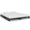 Image de vidaXL Cadre de lit de palette sans matelas gris 200x200cm bois massif