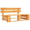 Image de vidaXL Banc palette de jardin bois marron miel