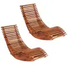 Image de vidaXL Chaises longues basculantes lot de 2 bois d'acacia