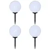 Image de vidaXL 4 pcs Lampes d'allée d'extérieur à LED 30 cm et piquet au sol