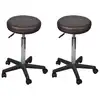 Image de vidaXL Tabourets de bureau lot de 2 Marron 35,5x84 cm Similicuir