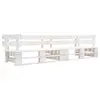 Image de vidaXL Canapé de jardin palette 2 places blanc bois