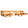 Image de vidaXL Canapés de jardin palette 6 pcs Bois Marron miel