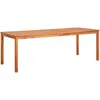Image de vidaXL Table de jardin 215x90x74 cm Bois d'acacia massif