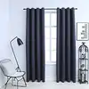 Image de vidaXL Rideaux occultants avec anneaux Métal 2pcs Anthracite 140x225cm