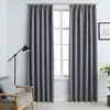 Image de vidaXL Rideaux occultants avec crochets 2 pcs Gris 140x175 cm