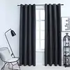 Image de vidaXL Rideaux occultants avec anneaux Métal 2pcs Anthracite 140x225cm