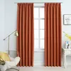 Image de vidaXL Rideaux occultants avec crochets 2 pcs Rouille 140x225 cm