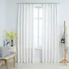 Image de vidaXL Rideaux occultants avec crochets 2 pcs Blanc cassé 140x175 cm