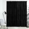 Image de vidaXL Rideau occultant avec crochets Velours Noir 290x245 cm