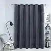 Image de vidaXL Rideau occultant et anneaux métal Velours Anthracite 290x245 cm