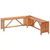 Image de vidaXL Banc de jardin et jardinière 117x117x40 cm Bois solide d'acacia