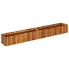 Image de vidaXL Lit surélevé de jardin 200x30x25 cm Bois massif d'acacia