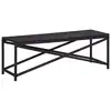 Image de vidaXL Banc de jardin 120 cm Résine tressée Noir