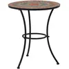 Image de vidaXL Table de bistro mosaïque Orange/gris 60 cm Céramique