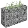 Image de vidaXL Lit surélevé à gabion Acier galvanisé 90x30x60 cm