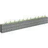 Image de vidaXL Lit surélevé à gabion Acier galvanisé 450x30x60 cm